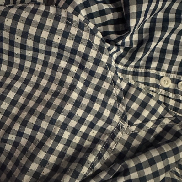 Huk brand gingham dress shirt; breathable and in excellent condition. - Picture 6 of 6